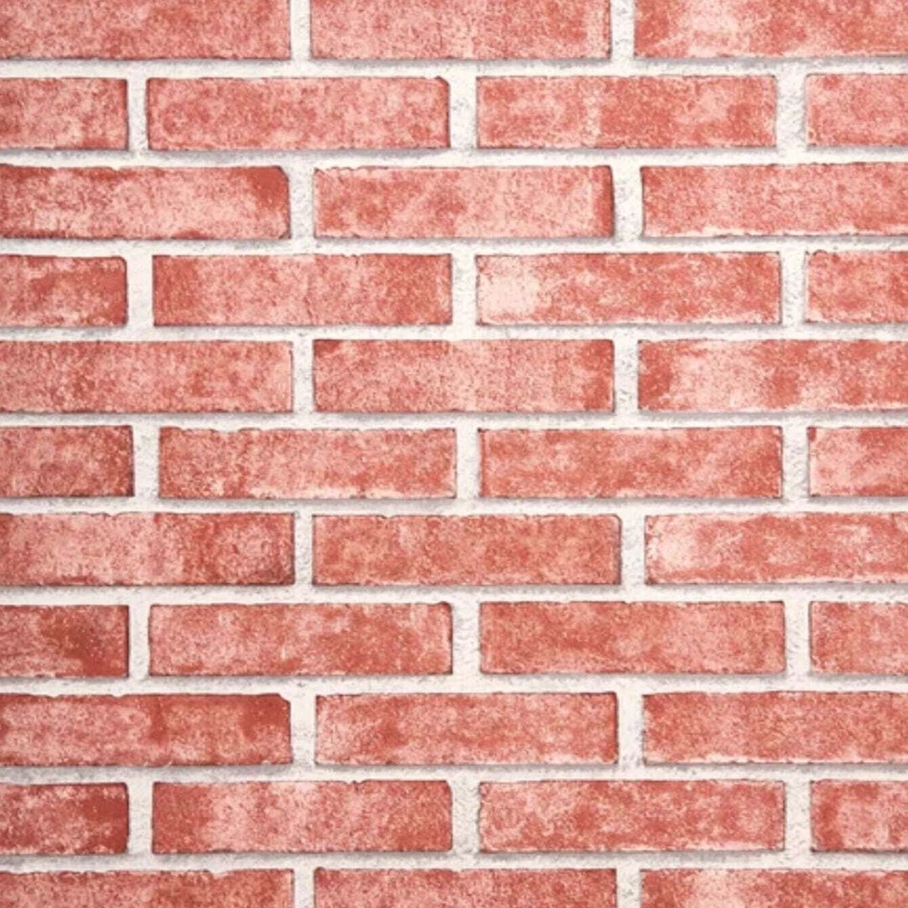 Papel Autoadesivo Impermeável Veltrano Tijolo Terracota Natural - Decoração Rápida 5m