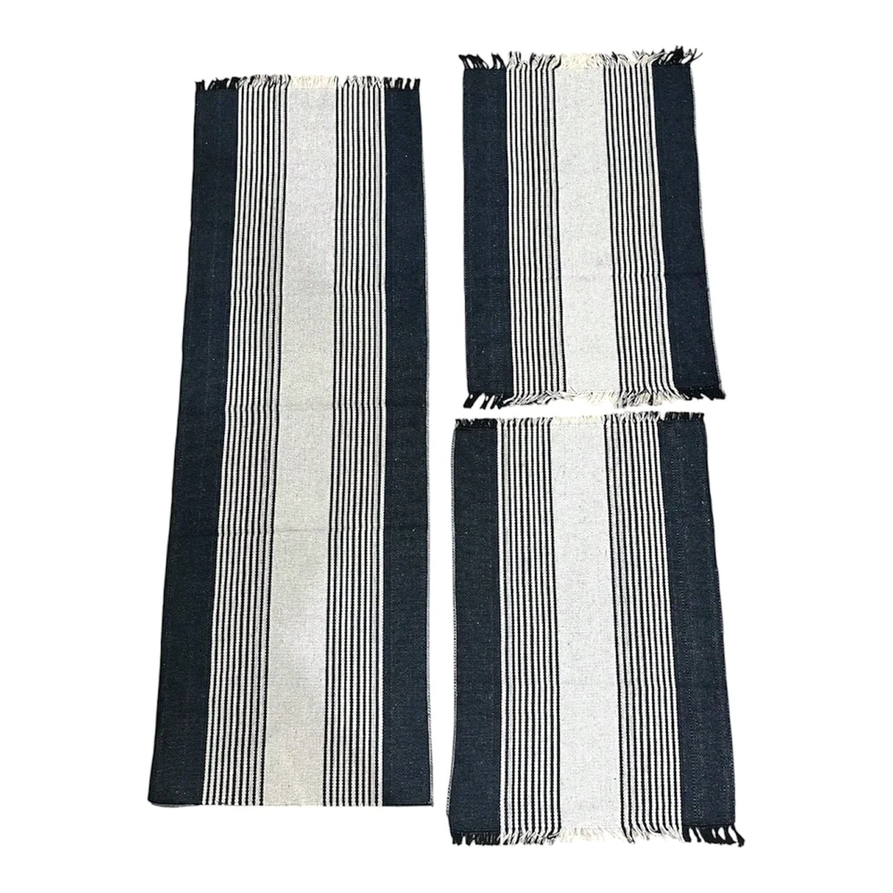 Jogo 3 Tapetes para Cozinha Veltrano ZigZag Confort - Absorvente e Lavável